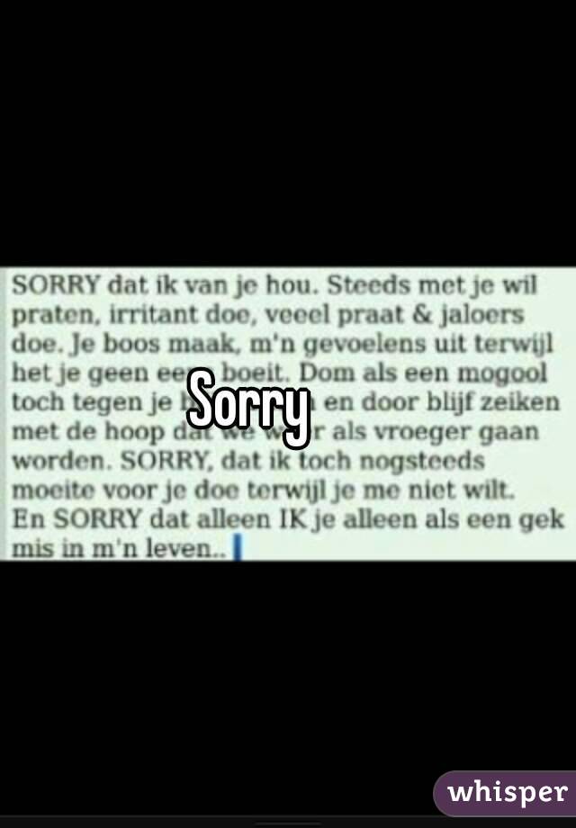 Sorry