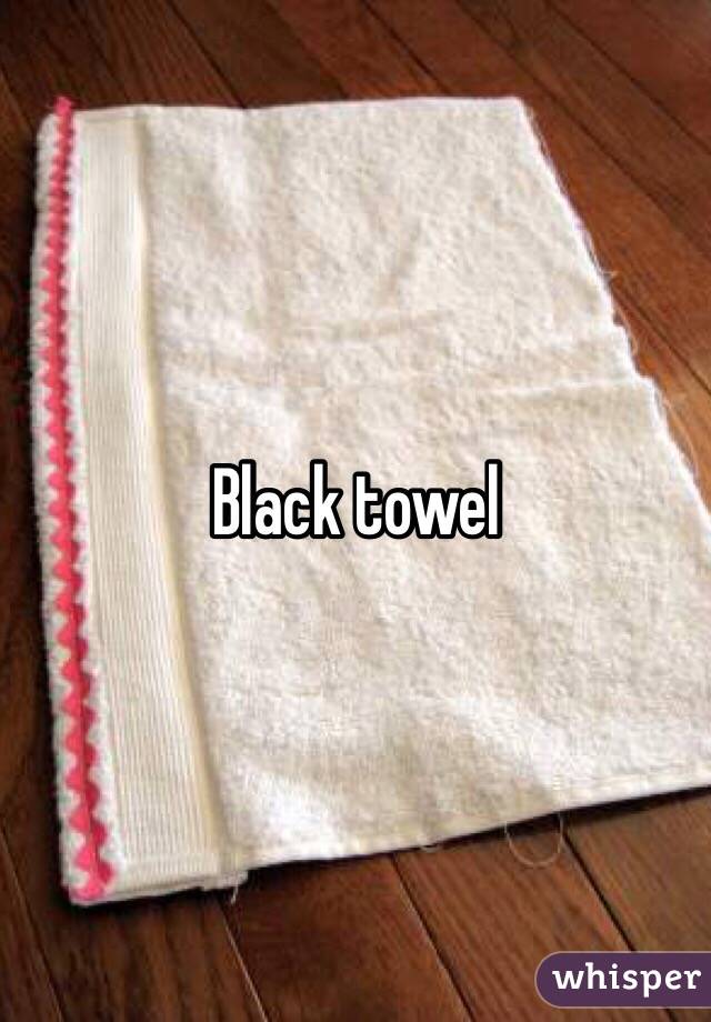 Black towel 