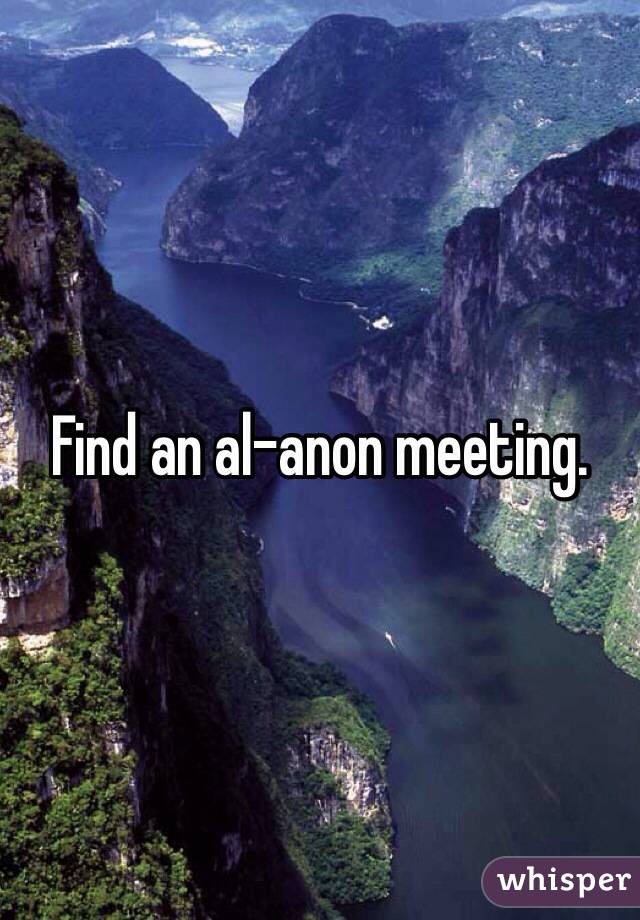 Find an al-anon meeting.