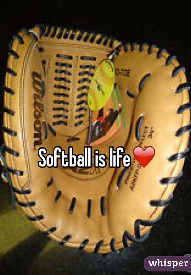 Softball is life❤️