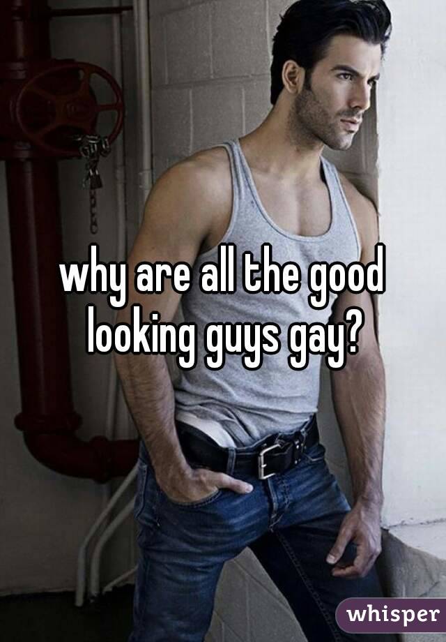 why are all the good looking guys gay?