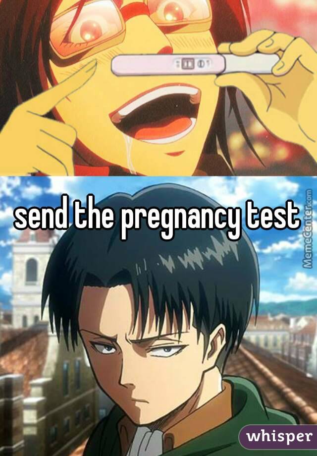 send the pregnancy test