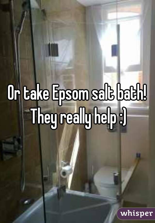 Or take Epsom salt bath! They really help :)