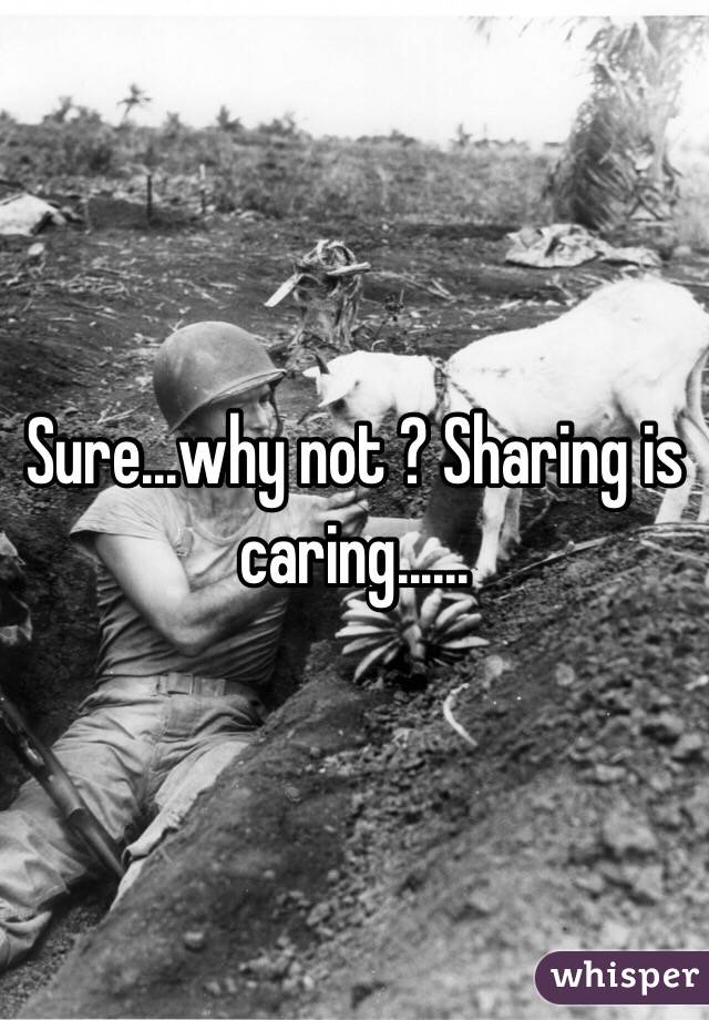 Sure...why not ? Sharing is caring......