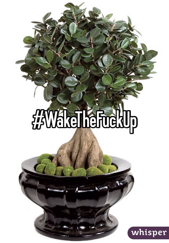 #WakeTheFuckUp