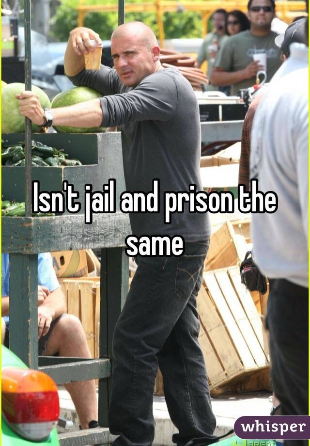 Isn't jail and prison the same 