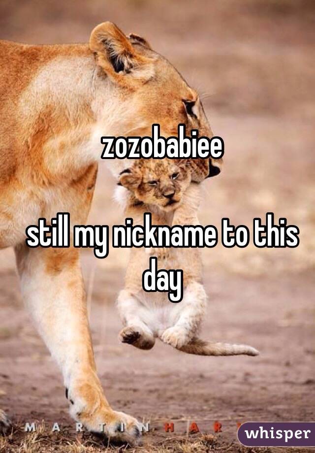 zozobabiee 

still my nickname to this day 