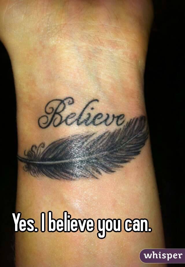 Yes. I believe you can.