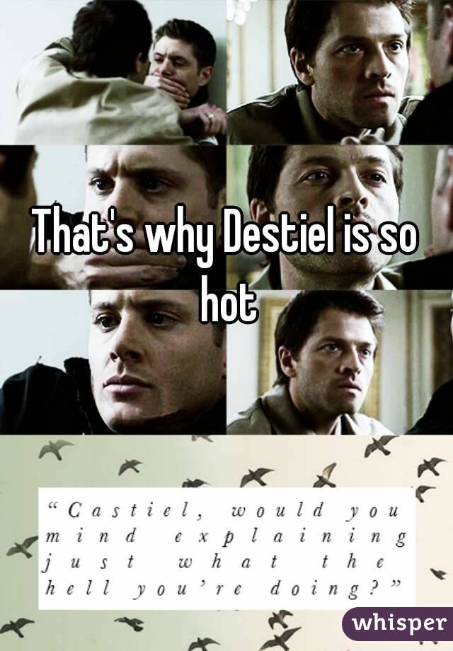 That's why Destiel is so hot
