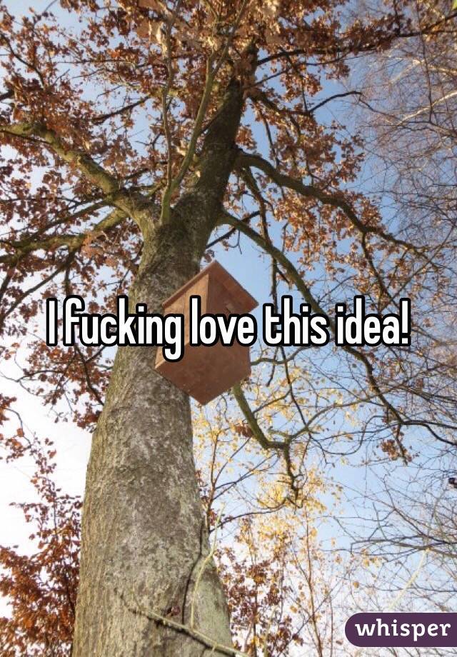 I fucking love this idea!