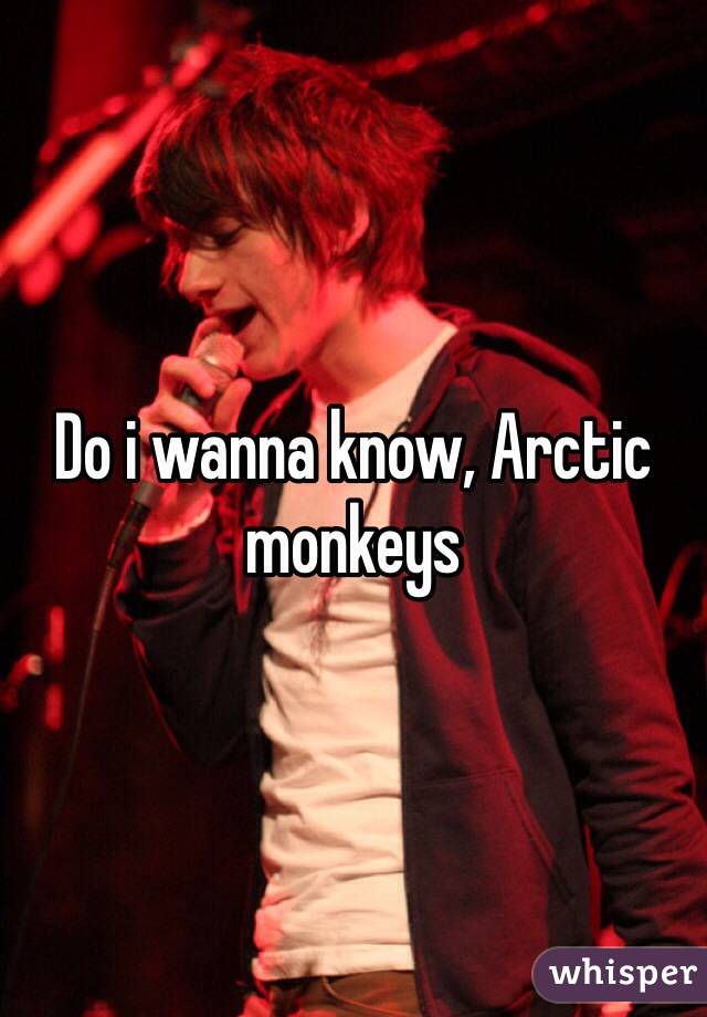 Do i wanna know, Arctic monkeys