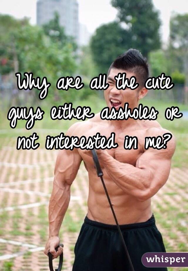 Why are all the cute guys either assholes or not interested in me?