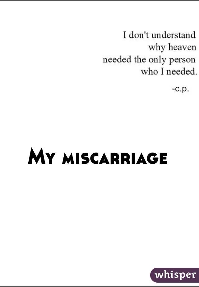 My miscarriage 