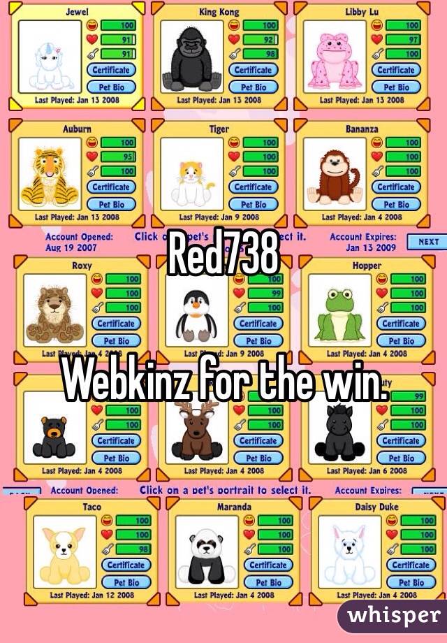 Red738

Webkinz for the win. 