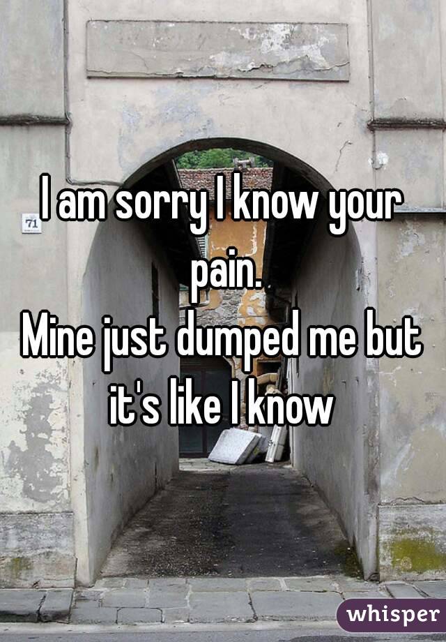 I am sorry I know your pain.
Mine just dumped me but it's like I know 