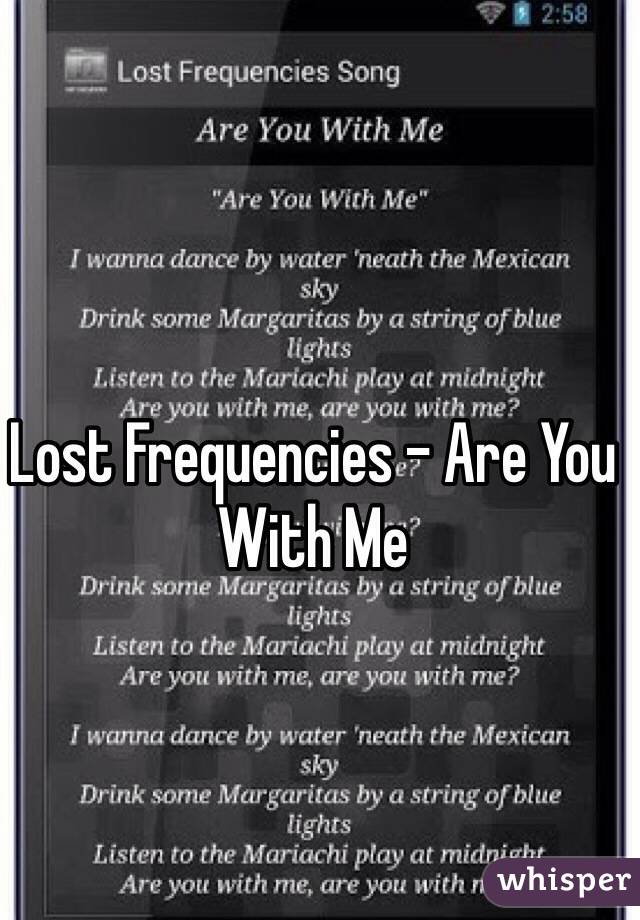 Lost Frequencies - Are You With Me