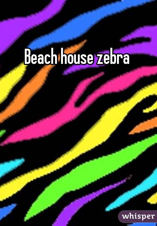 Beach house zebra 