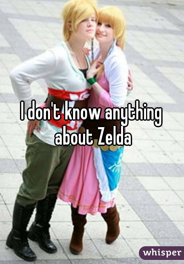 I don't know anything about Zelda