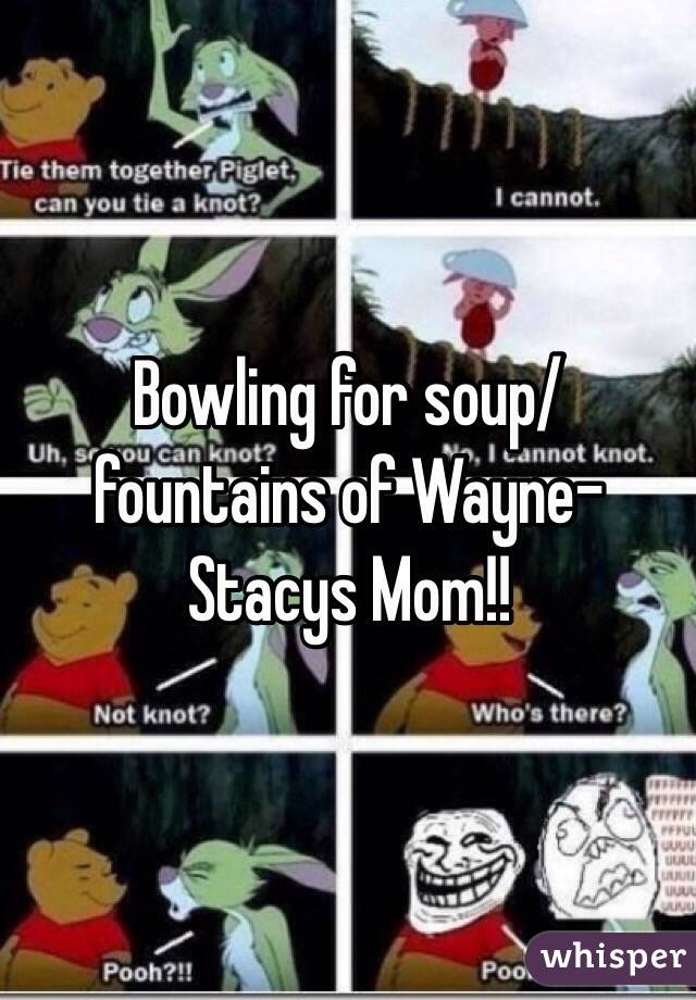 Bowling for soup/fountains of Wayne- Stacys Mom!!