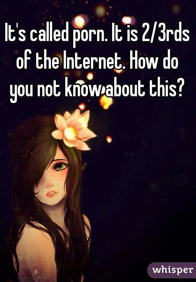 It's called porn. It is 2/3rds of the Internet. How do you not know about this?