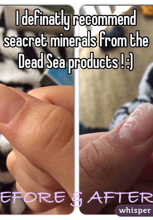 I definatly recommend seacret minerals from the Dead Sea products ! :)