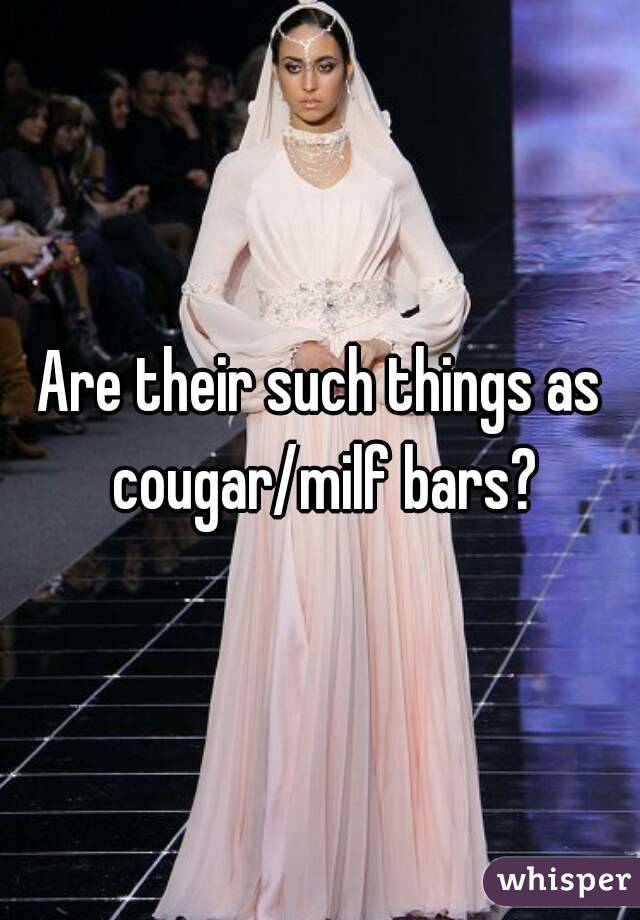 Are their such things as cougar/milf bars?