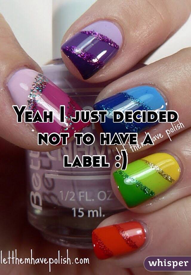 Yeah I just decided not to have a label :) 