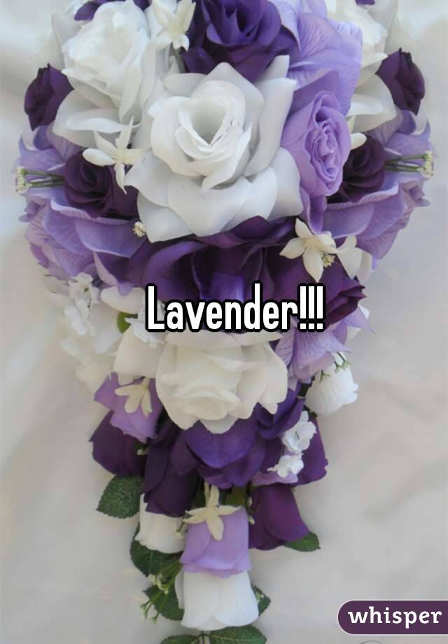 Lavender!!!