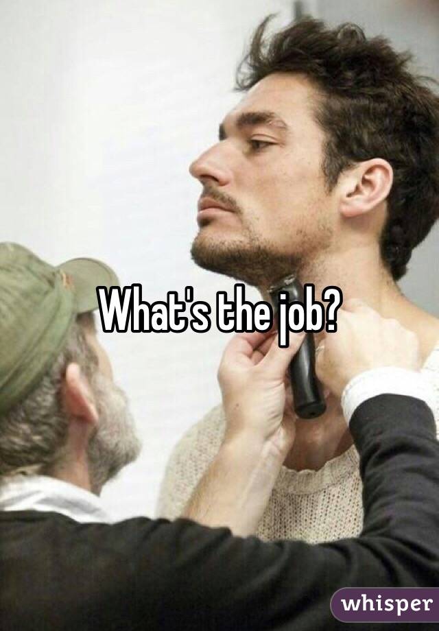 What's the job?