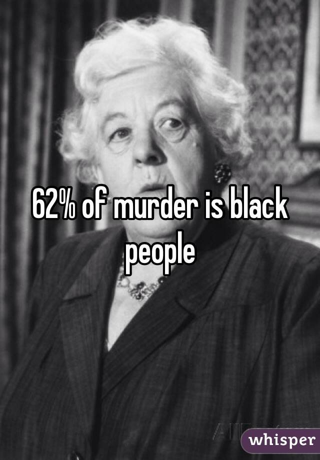 62% of murder is black people