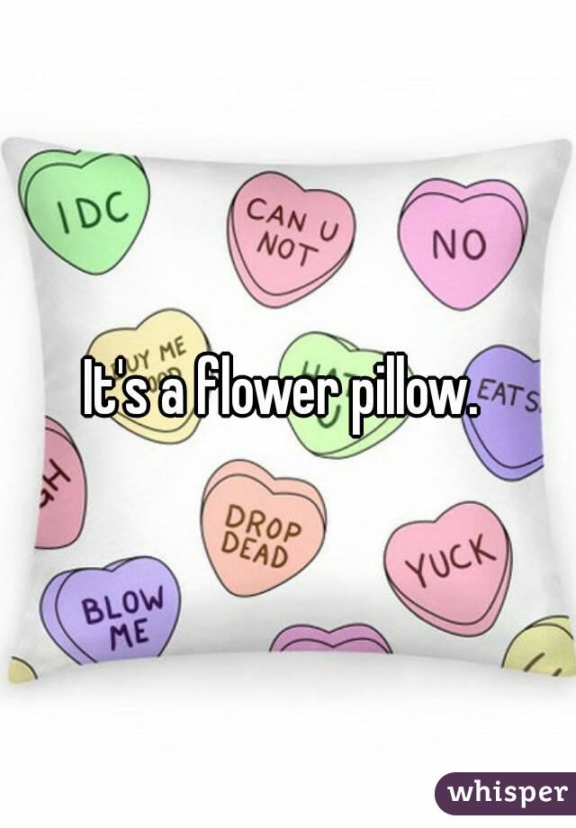 It's a flower pillow. 