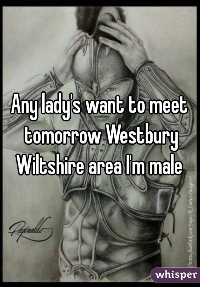Any lady's want to meet tomorrow Westbury Wiltshire area I'm male 