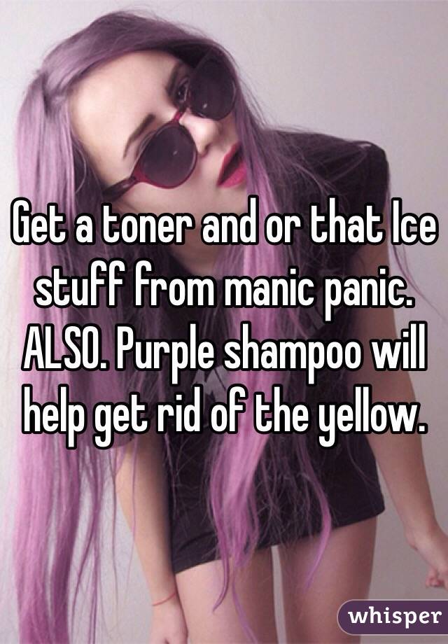Get a toner and or that Ice stuff from manic panic. ALSO. Purple shampoo will help get rid of the yellow. 
