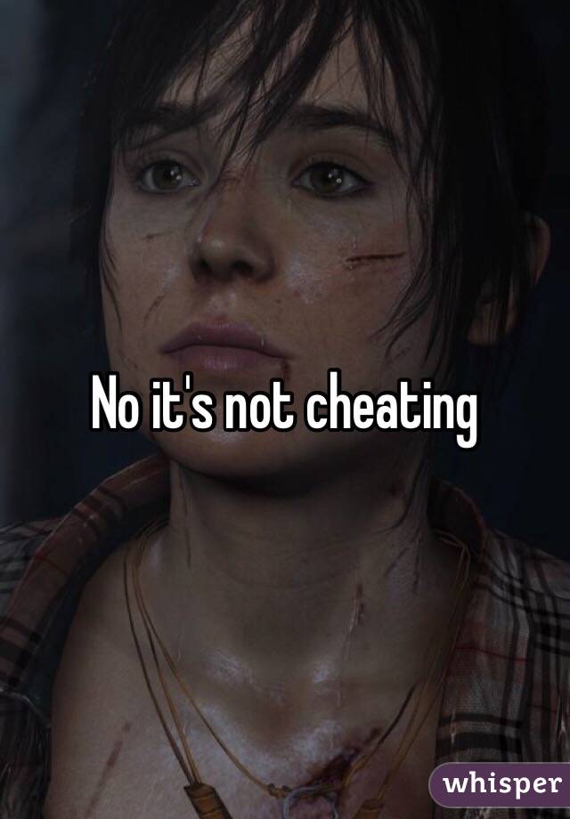 No it's not cheating 