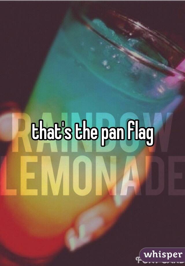 that's the pan flag