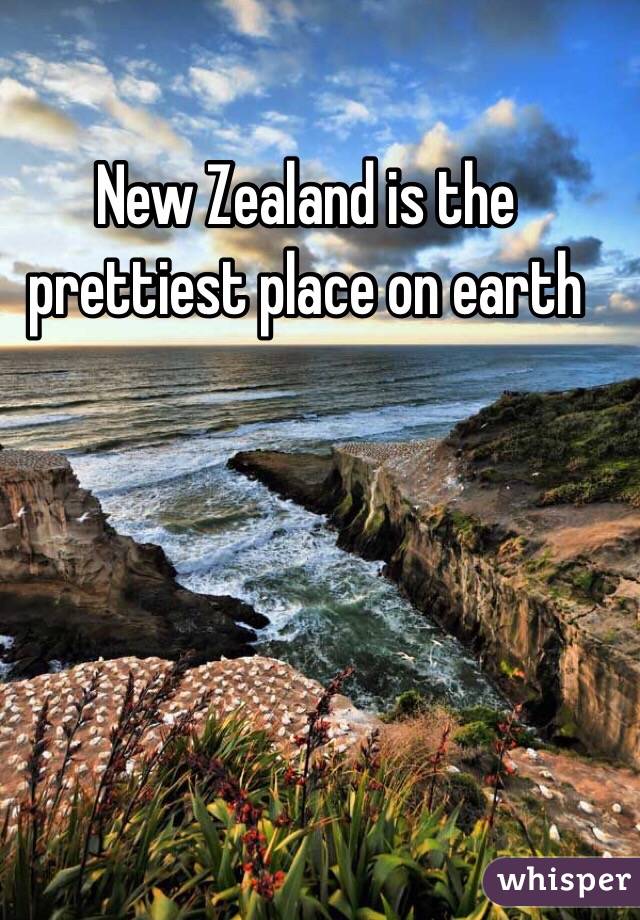 New Zealand is the prettiest place on earth