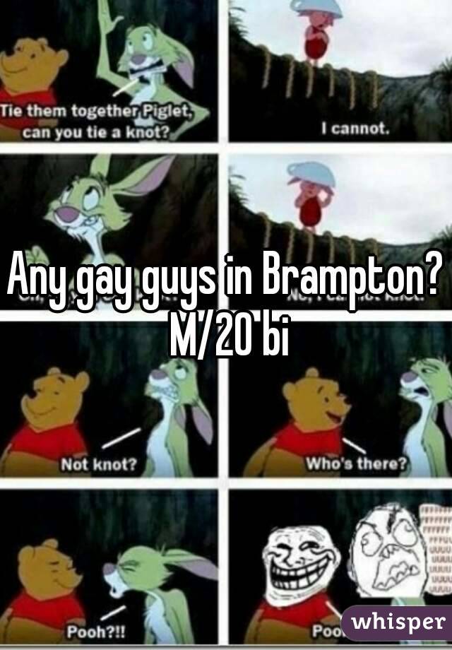 Any gay guys in Brampton? M/20 bi