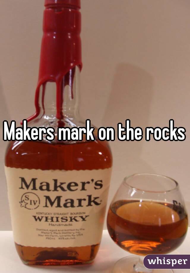 Makers mark on the rocks