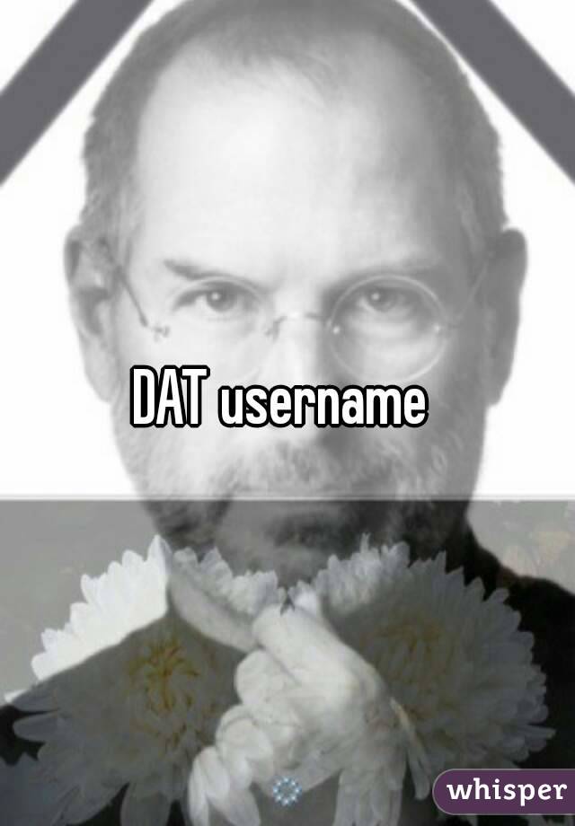 DAT username 