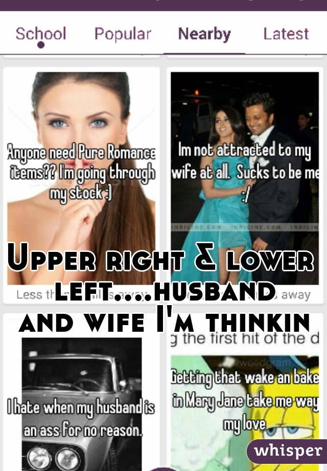 Upper right & lower left....husband and wife I'm thinkin