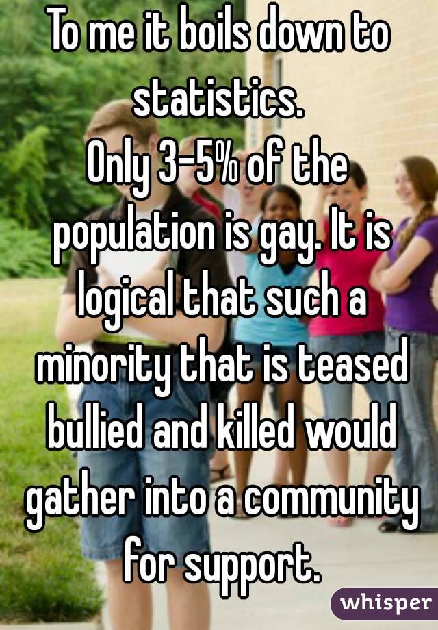 To me it boils down to statistics. 
Only 3-5% of the population is gay. It is logical that such a minority that is teased bullied and killed would gather into a community for support.