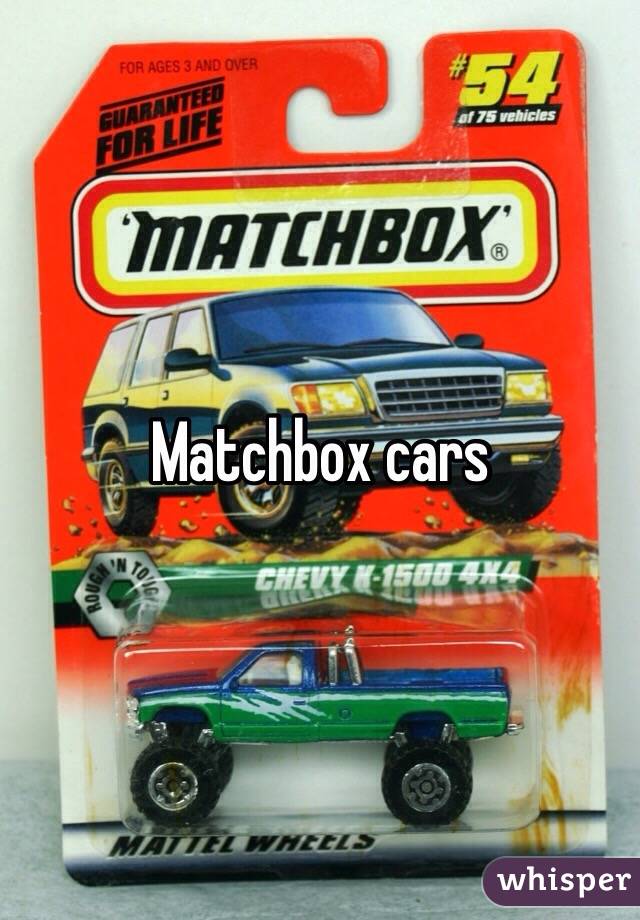 Matchbox cars
