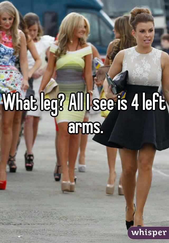 What leg? All I see is 4 left arms.