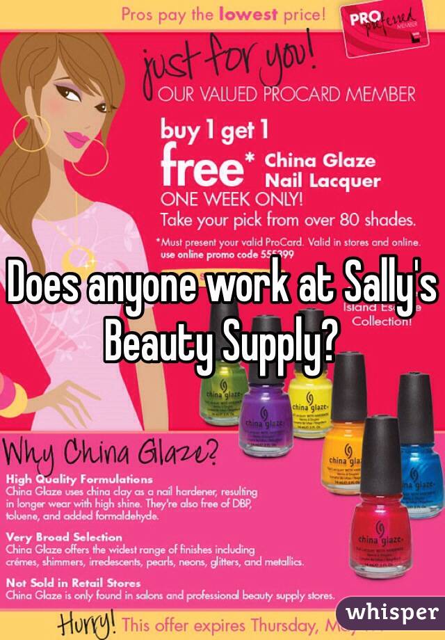 Does anyone work at Sally's Beauty Supply?