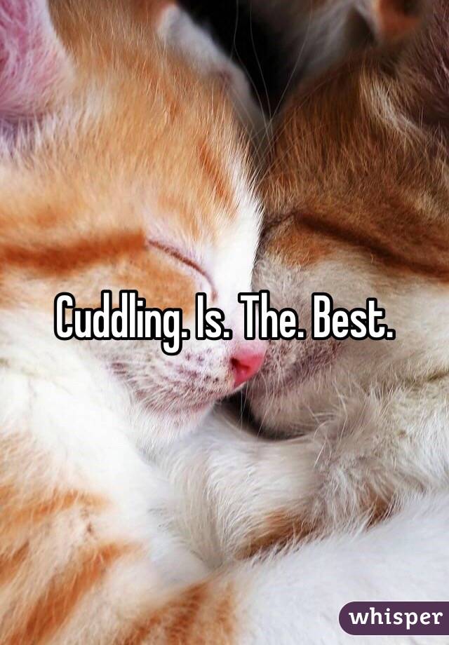 Cuddling. Is. The. Best. 