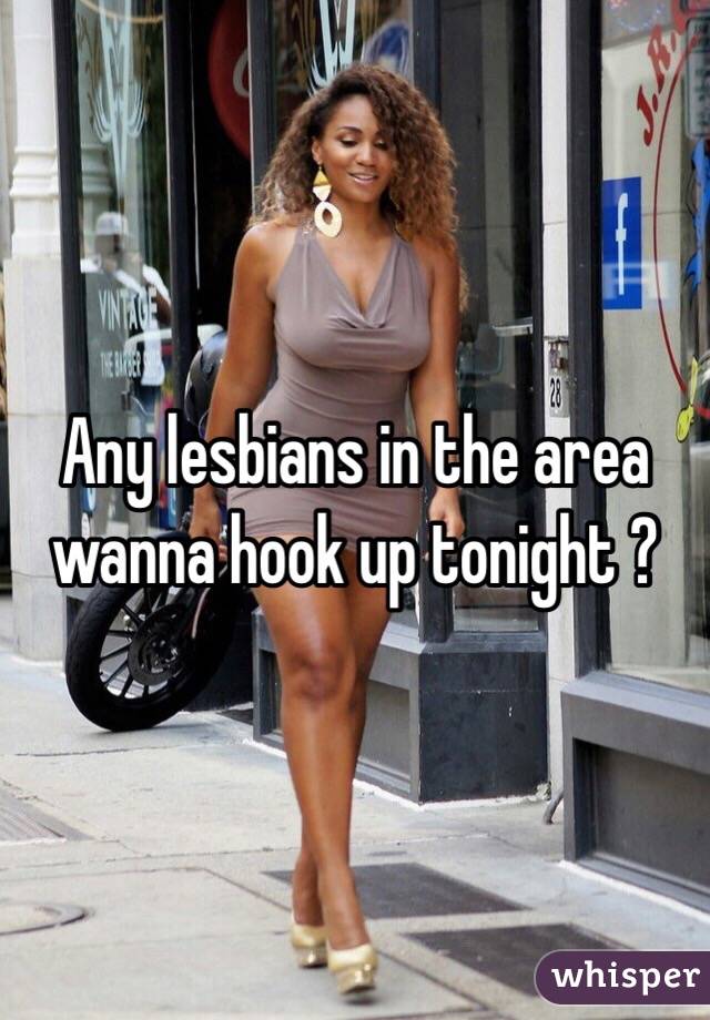 Any lesbians in the area wanna hook up tonight ? 