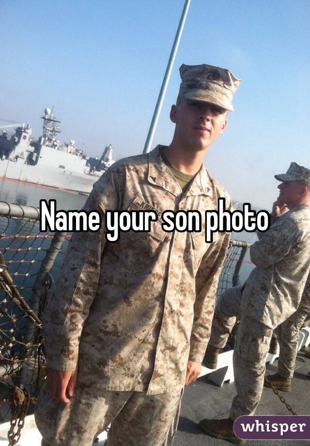 Name your son photo