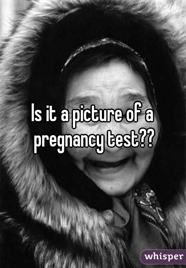 Is it a picture of a pregnancy test??
