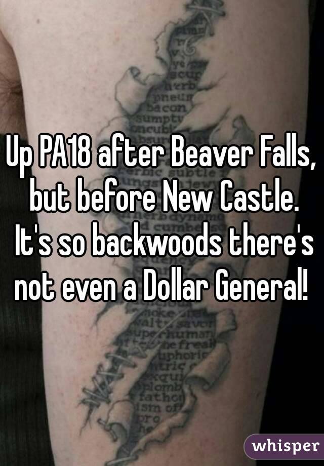 Up PA18 after Beaver Falls, but before New Castle. It's so backwoods there's not even a Dollar General! 
