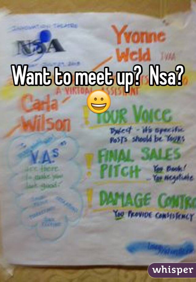 Want to meet up?  Nsa?  😀